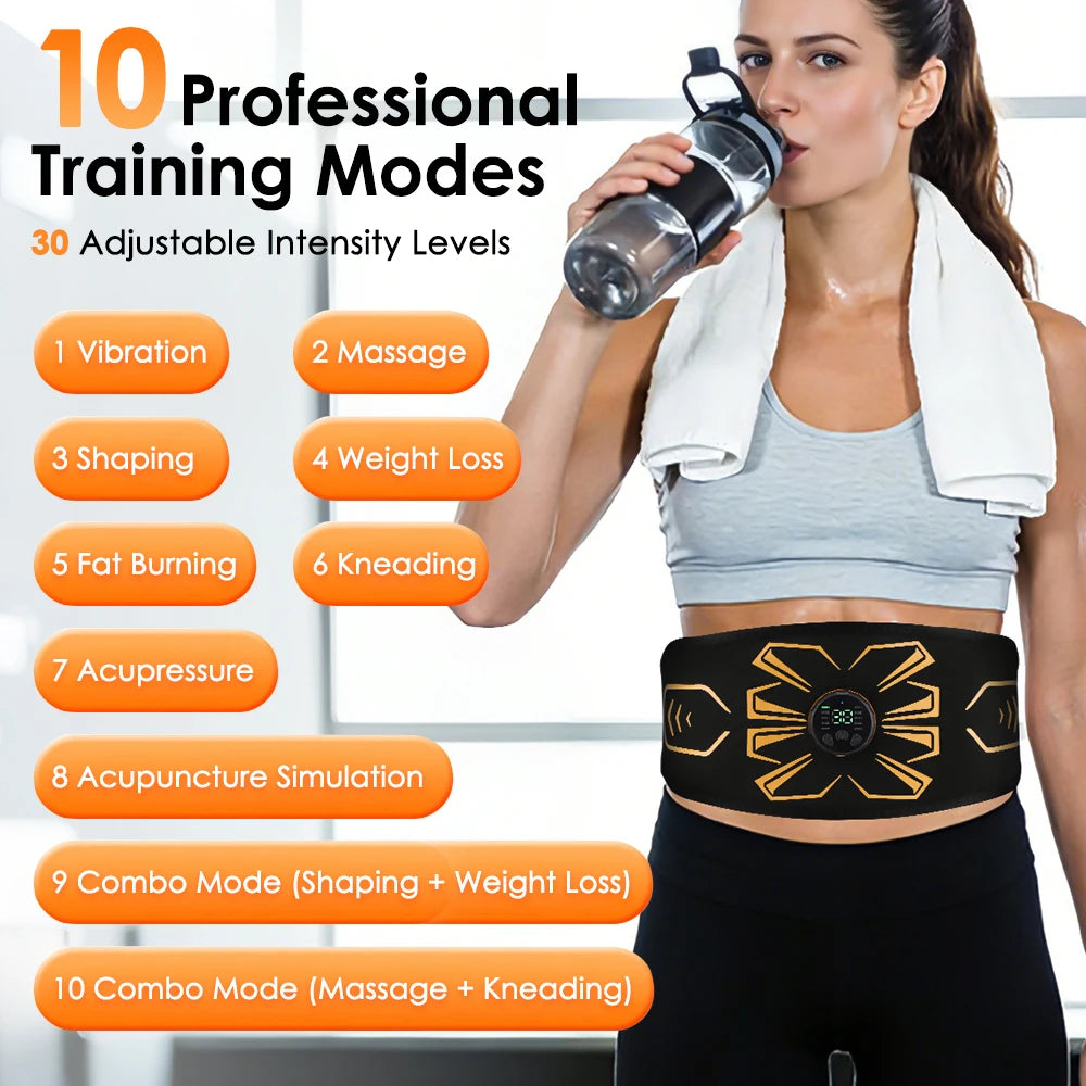 Ceinture Abdominale EMS - Optimisez votre Tonification à Domicile avec 10 Modes