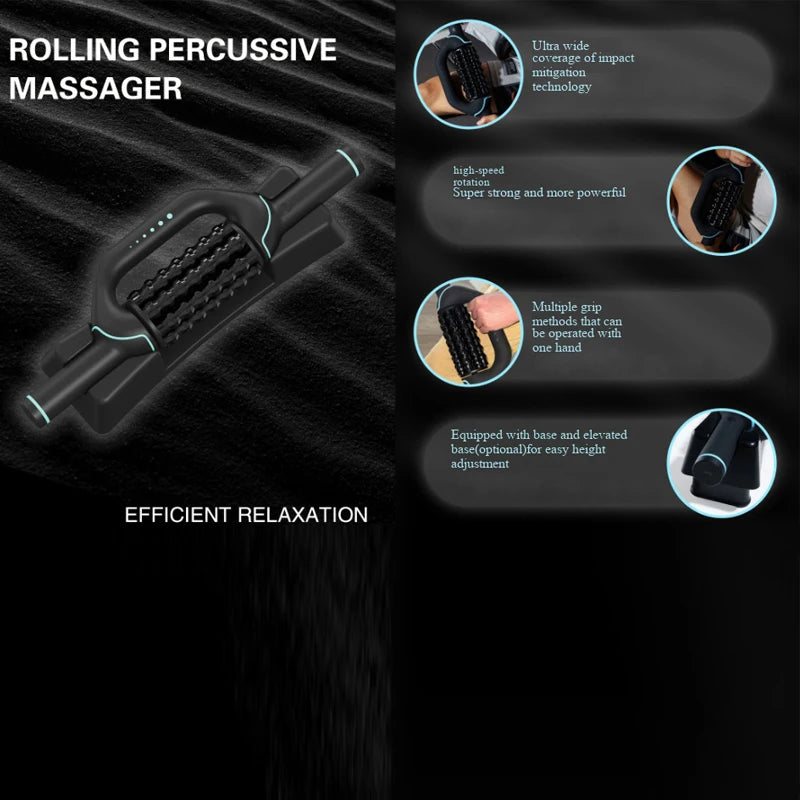 Rouleau de Massage Électrique Percussif - Soulagement Musculaire Révolutionnaire