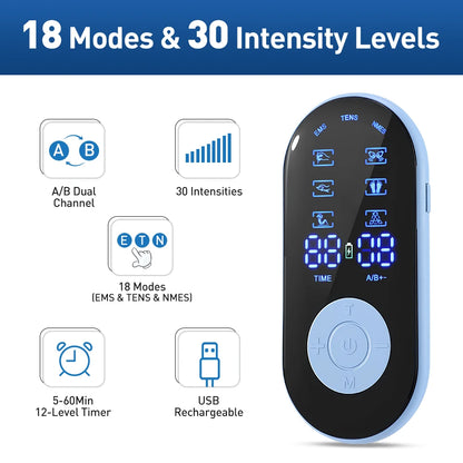 Stimulateur Musculaire Sans Fil - EMS ProPulse™ : Relaxation et Récupération à Domicile