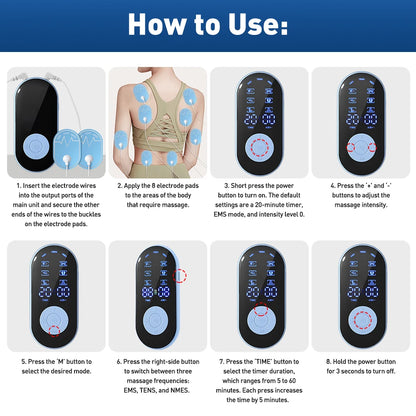 Stimulateur Musculaire Sans Fil - EMS ProPulse™ : Relaxation et Récupération à Domicile